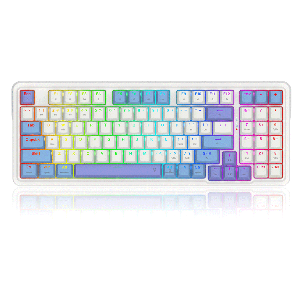 Redragon Gloria Pro 3 Modes Hot-Swappable GASKET RGB Keyboard Redragon Gloria Pro 3 Modes Hot-Swappable GASKET RGB Keyboard